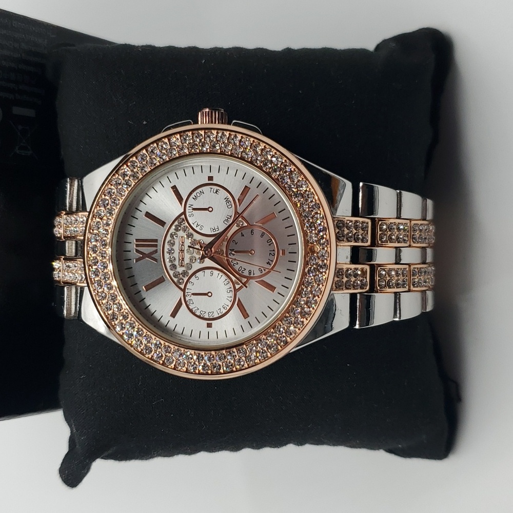 Bebe rhinestone watch